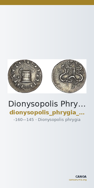 Dionysopolis Phrygiae Kleiner and Noe 1977 p.79, 5 — CANOA