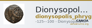 Dionysopolis Phrygiae Von Aulock 1987 5 — CANOA