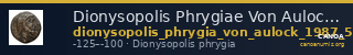 Dionysopolis Phrygiae Von Aulock 1987 5 — CANOA