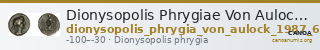Dionysopolis Phrygiae Von Aulock 1987 6-23 — CANOA