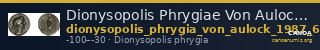 Dionysopolis Phrygiae Von Aulock 1987 6-23 — CANOA