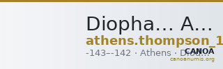 Diopha… Athens Thompson 1961 184-201 — CANOA