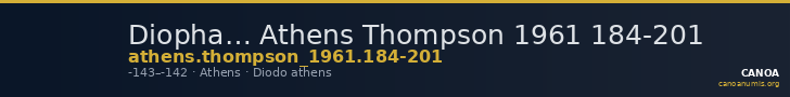 Diopha… Athens Thompson 1961 184-201 — CANOA