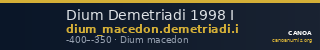 Dium Demetriadi 1998 I — CANOA