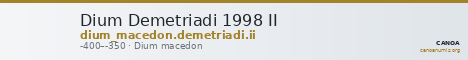 Dium Demetriadi 1998 II — CANOA