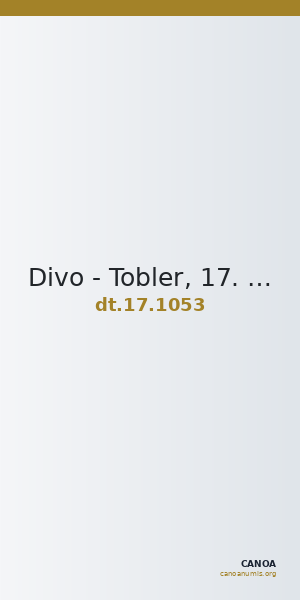 Divo - Tobler, 17. Jh. 1053 — CANOA