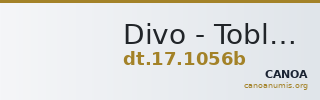 Divo - Tobler, 17. Jh. 1056b — CANOA