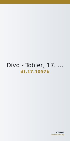Divo - Tobler, 17. Jh. 1057b — CANOA