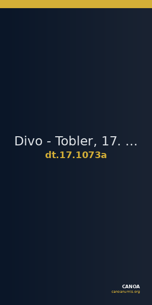 Divo - Tobler, 17. Jh. 1073a — CANOA