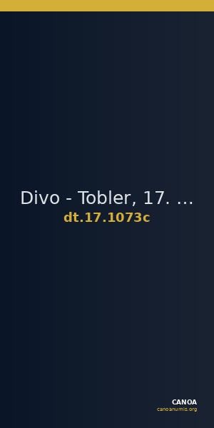Divo - Tobler, 17. Jh. 1073c — CANOA