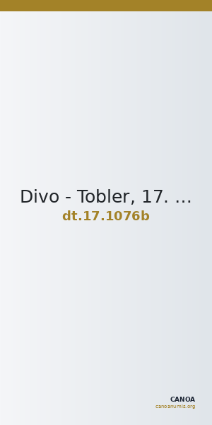 Divo - Tobler, 17. Jh. 1076b — CANOA