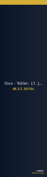 Divo - Tobler, 17. Jh. 1076c — CANOA