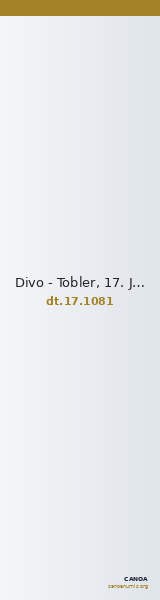 Divo - Tobler, 17. Jh. 1081 — CANOA