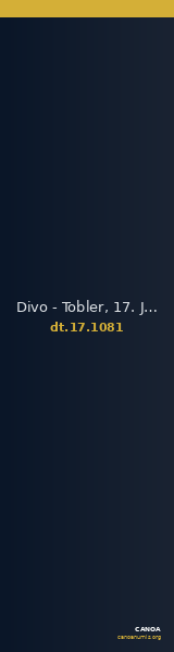 Divo - Tobler, 17. Jh. 1081 — CANOA