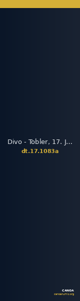 Divo - Tobler, 17. Jh. 1083a — CANOA