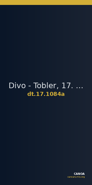 Divo - Tobler, 17. Jh. 1084a — CANOA