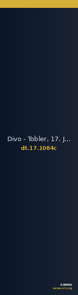 Divo - Tobler, 17. Jh. 1084c — CANOA