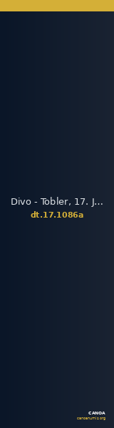 Divo - Tobler, 17. Jh. 1086a — CANOA