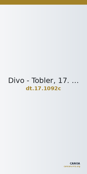 Divo - Tobler, 17. Jh. 1092c — CANOA