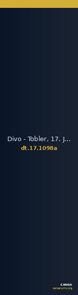 Divo - Tobler, 17. Jh. 1098a — CANOA