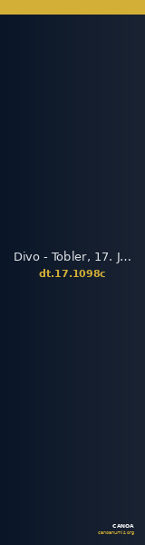 Divo - Tobler, 17. Jh. 1098c — CANOA