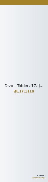 Divo - Tobler, 17. Jh. 1110 — CANOA