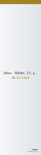 Divo - Tobler, 17. Jh. 1113 — CANOA