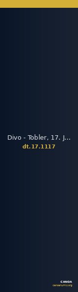 Divo - Tobler, 17. Jh. 1117 — CANOA
