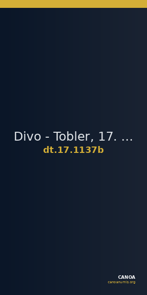Divo - Tobler, 17. Jh. 1137b — CANOA