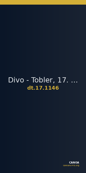 Divo - Tobler, 17. Jh. 1146 — CANOA