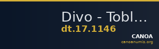Divo - Tobler, 17. Jh. 1146 — CANOA