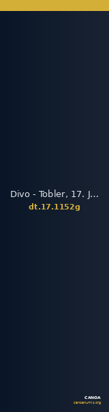 Divo - Tobler, 17. Jh. 1152g — CANOA