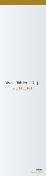 Divo - Tobler, 17. Jh. 1161 — CANOA
