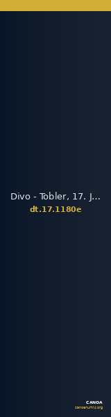 Divo - Tobler, 17. Jh. 1180e — CANOA
