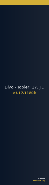 Divo - Tobler, 17. Jh. 1180k — CANOA