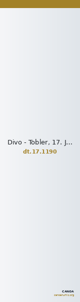 Divo - Tobler, 17. Jh. 1190 — CANOA