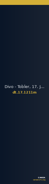 Divo - Tobler, 17. Jh. 1211m — CANOA