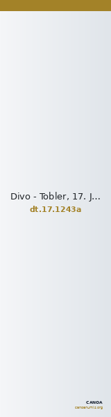 Divo - Tobler, 17. Jh. 1243a — CANOA