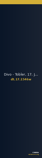 Divo - Tobler, 17. Jh. 1546w — CANOA