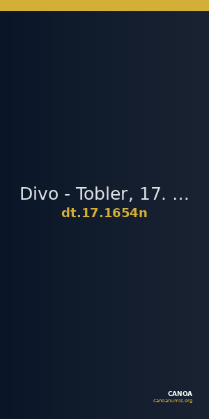 Divo - Tobler, 17. Jh. 1654n — CANOA