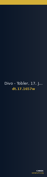 Divo - Tobler, 17. Jh. 1657w — CANOA