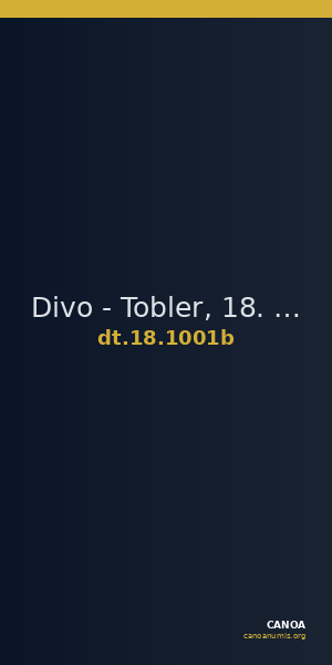 Divo - Tobler, 18. Jh. 1001b — CANOA