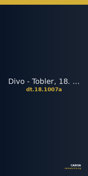 Divo - Tobler, 18. Jh. 1007a — CANOA