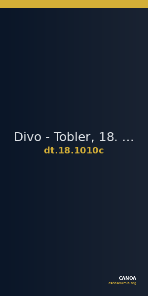 Divo - Tobler, 18. Jh. 1010c — CANOA