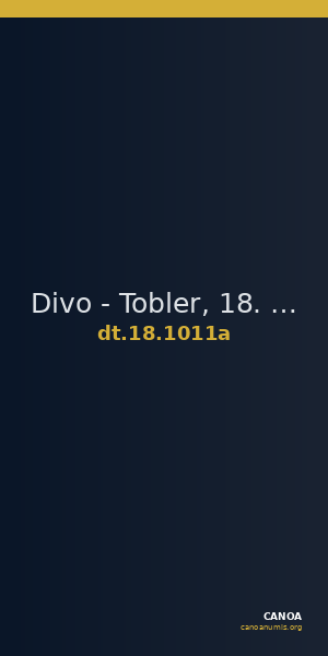 Divo - Tobler, 18. Jh. 1011a — CANOA