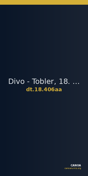 Divo - Tobler, 18. Jh. 406aa — CANOA