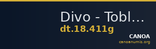 Divo - Tobler, 18. Jh. 411g — CANOA