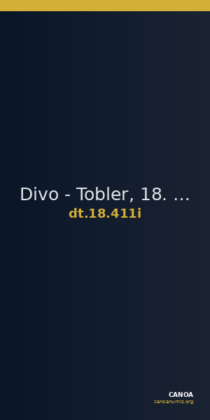 Divo - Tobler, 18. Jh. 411i — CANOA