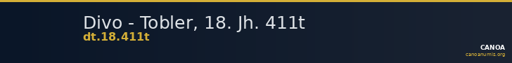 Divo - Tobler, 18. Jh. 411t — CANOA
