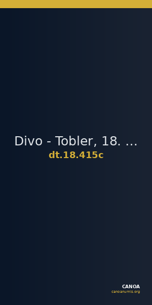 Divo - Tobler, 18. Jh. 415c — CANOA